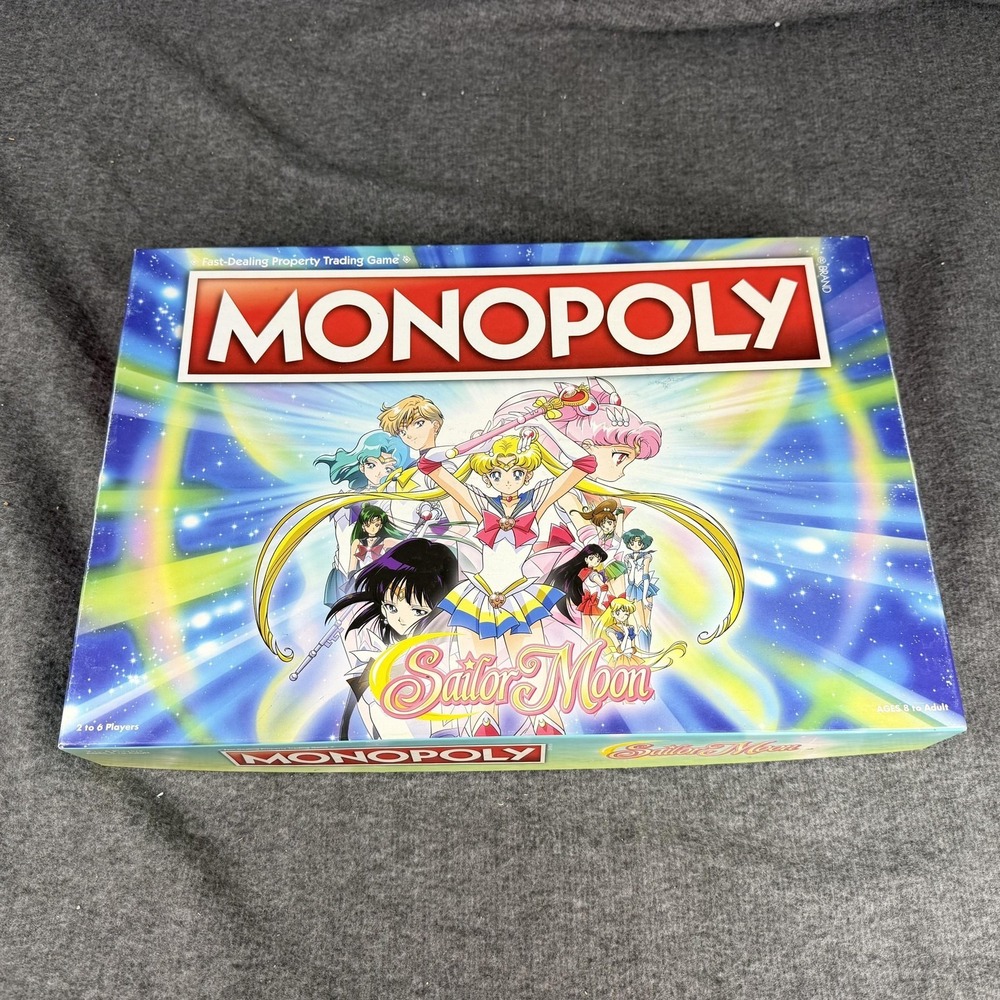 Monopoly Sailor Moon Board Game USAopoly 2018 Complete Anime 2-6 Players 8+
